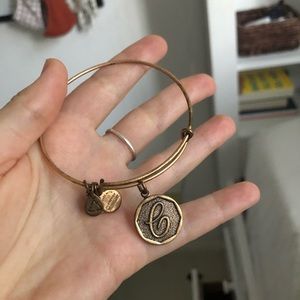 “C” Alex and Ani bangle bracelet